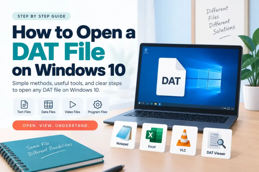 How to Open a DAT File on Windows 10