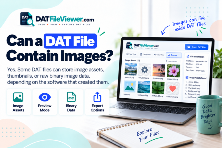 Can a DAT File Contain Images?
