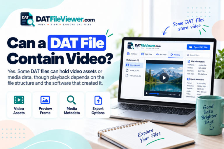 Can a DAT File Contain Video?