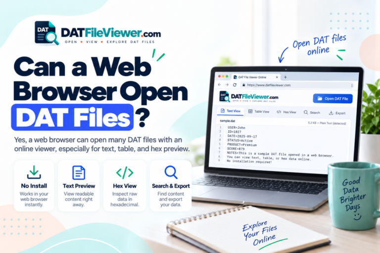 Can a Web Browser Open DAT Files?