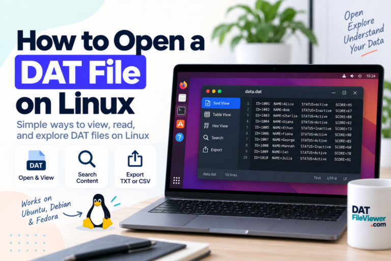 How to Open a DAT File on Linux