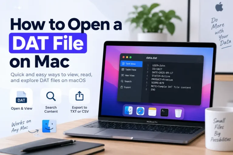 How to Open a DAT File on Mac
