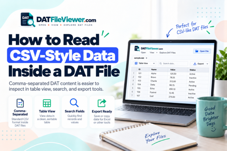 How to Read CSV-Style Data Inside a DAT File