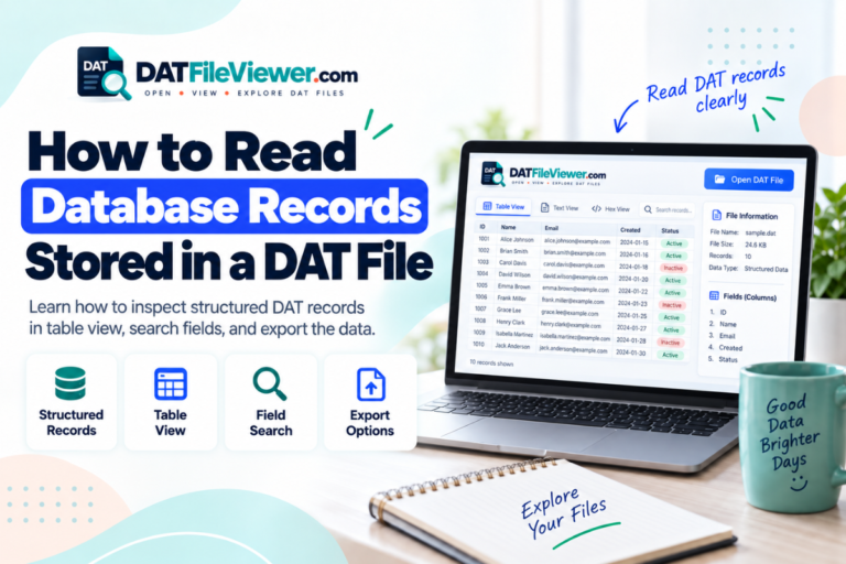 How to Read Database Records Stored in a DAT File