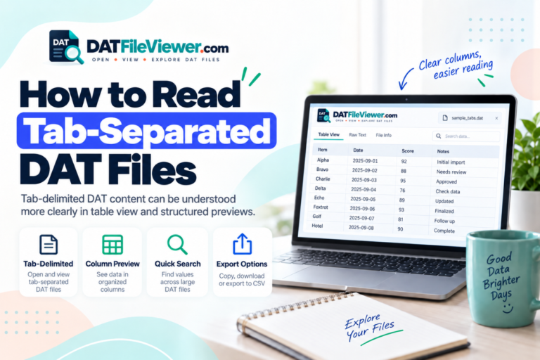 How to Read Tab-Separated DAT Files