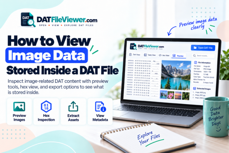 How to View Image Data Stored Inside a DAT File