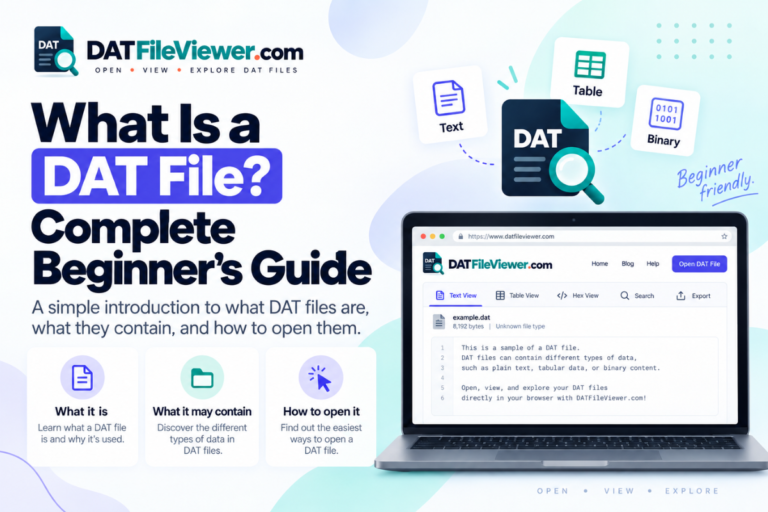 What Is a DAT File? Complete Beginner’s Guide